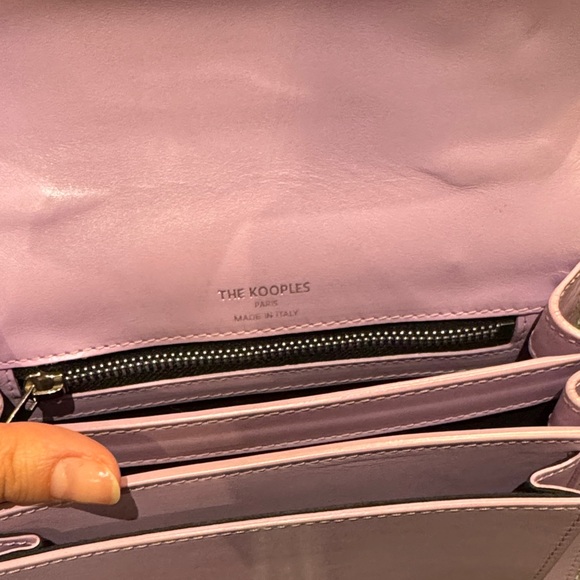 Lavender Leather Crossbody Bag - Picture 2 of 6